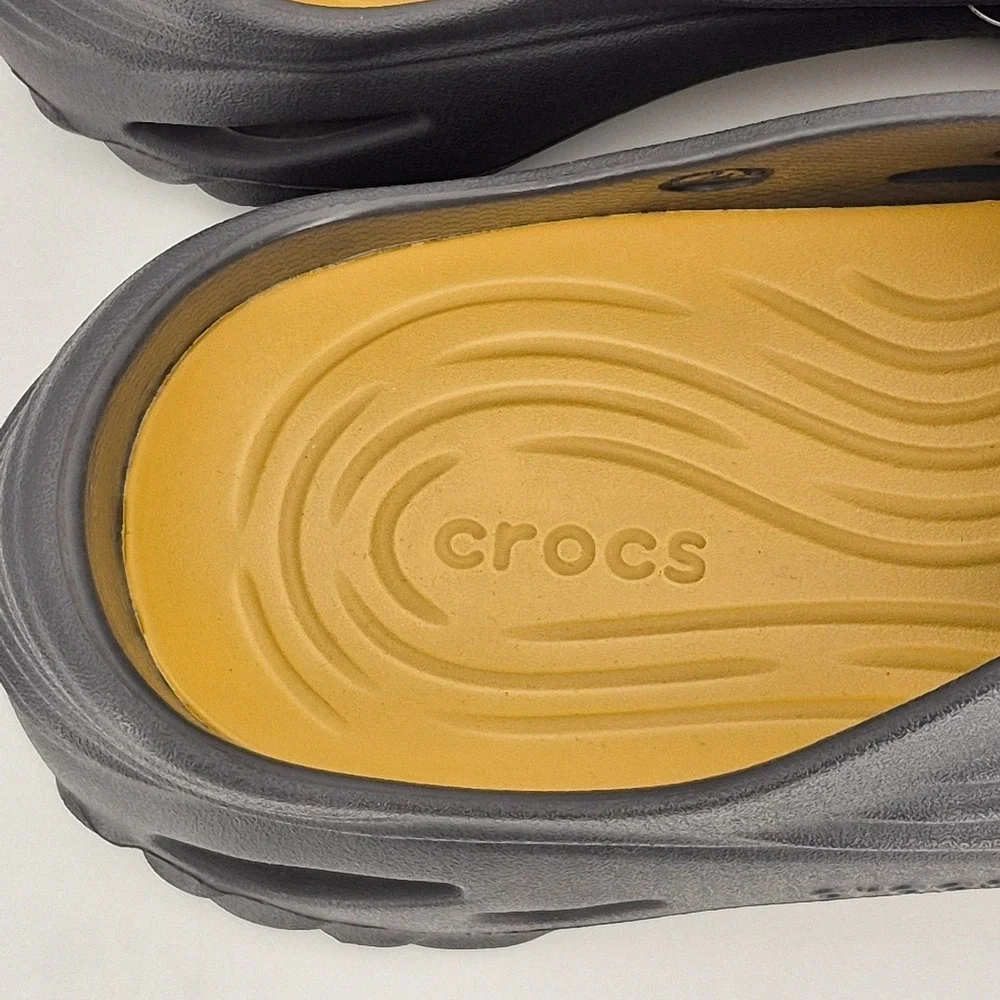 Crocs Echo Wave Clogs Black Sand Adult Men's Size 11 Shoes 210521-0LD Unisex